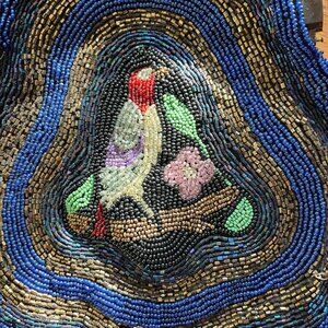 Antique Vintage Celluloid Frame Purse Beaded Beautiful